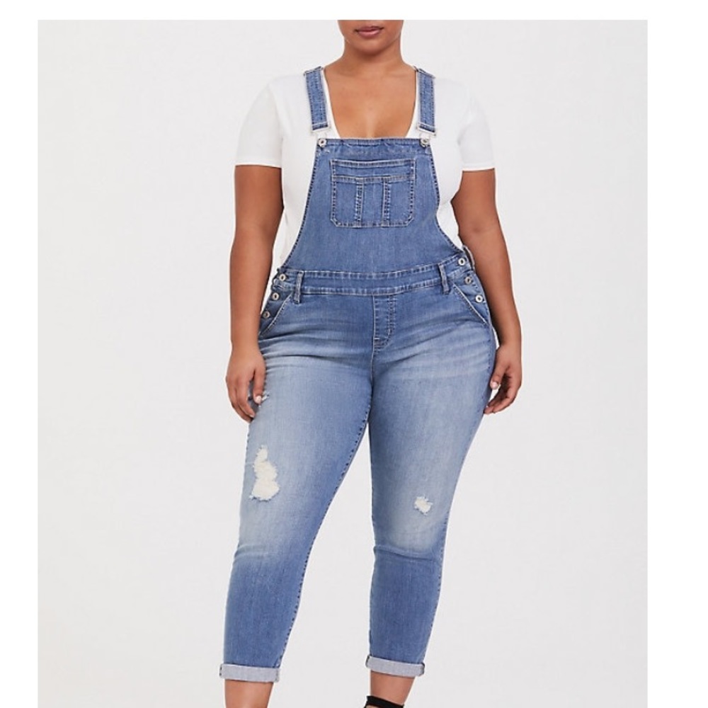 Torrid Crop Overalls size 16 NWOT tags